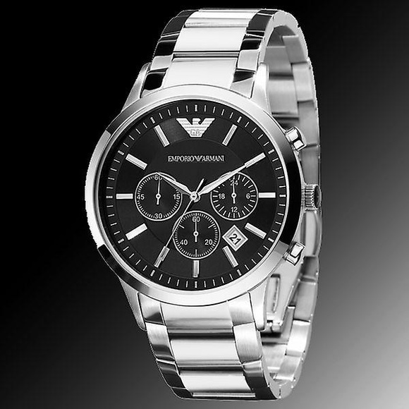 Emporio Armani Other - armani emporio classic men’s silver watch